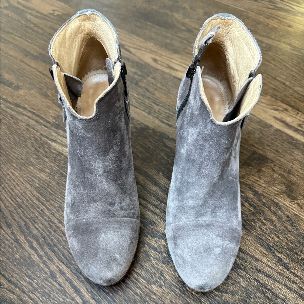 Rag & Bone Gray Suede Ankle Boots